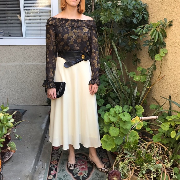 Vintage cream/brown Ifenrol snake skin shoes - Picture 5 of 12